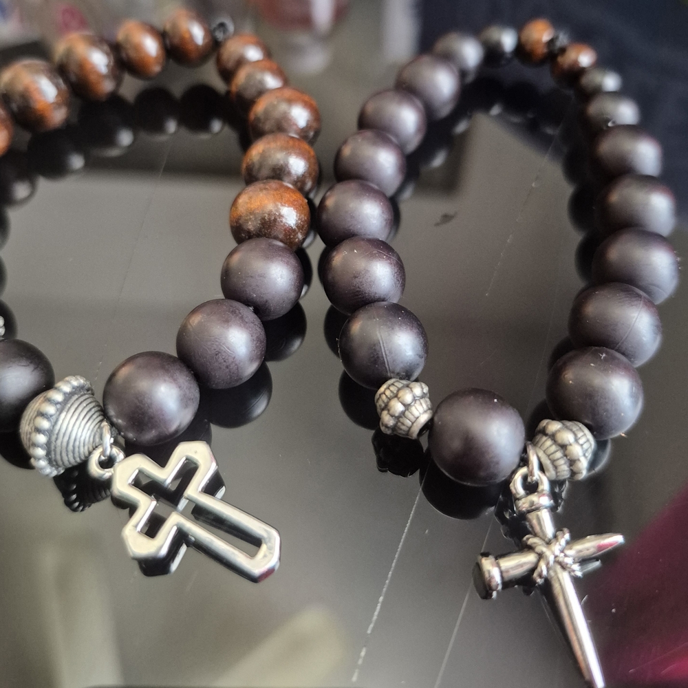 Handmade Mala Clay Braclet Set! - Picture 2 of 10